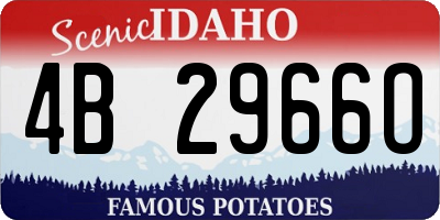ID license plate 4B2966O