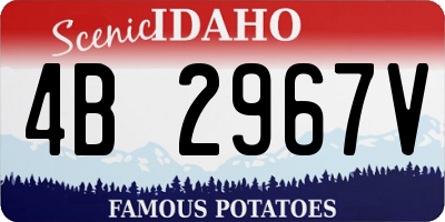 ID license plate 4B2967V
