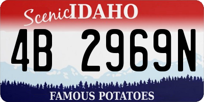 ID license plate 4B2969N