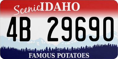 ID license plate 4B2969O