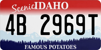 ID license plate 4B2969T
