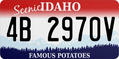 ID license plate 4B2970V