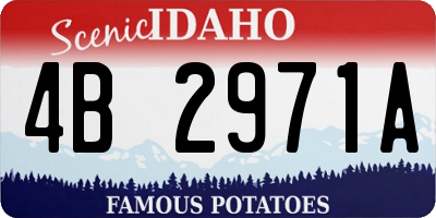 ID license plate 4B2971A