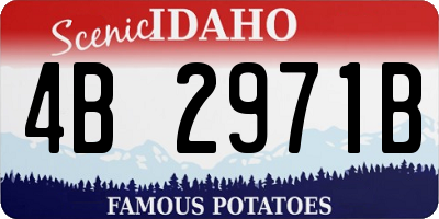 ID license plate 4B2971B