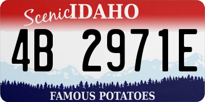 ID license plate 4B2971E