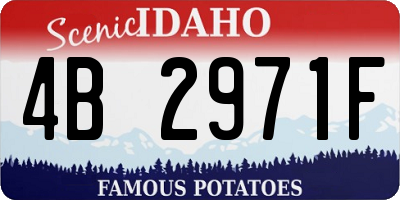 ID license plate 4B2971F