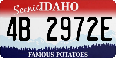 ID license plate 4B2972E