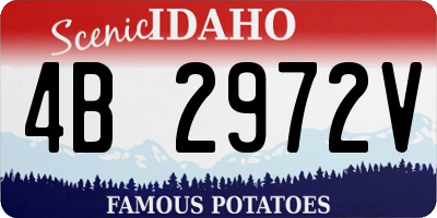 ID license plate 4B2972V