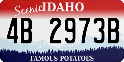 ID license plate 4B2973B