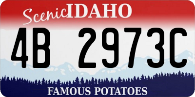 ID license plate 4B2973C
