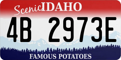 ID license plate 4B2973E