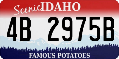 ID license plate 4B2975B