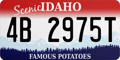 ID license plate 4B2975T