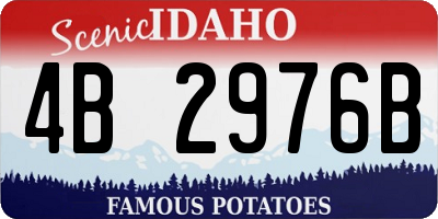 ID license plate 4B2976B