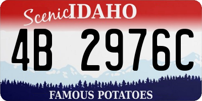 ID license plate 4B2976C