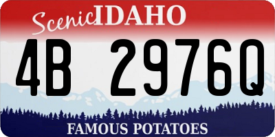ID license plate 4B2976Q
