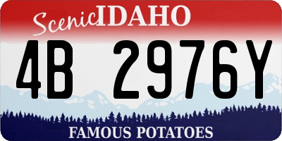 ID license plate 4B2976Y