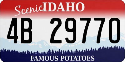ID license plate 4B2977O
