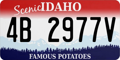 ID license plate 4B2977V
