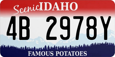 ID license plate 4B2978Y