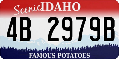 ID license plate 4B2979B