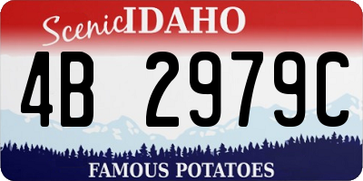 ID license plate 4B2979C