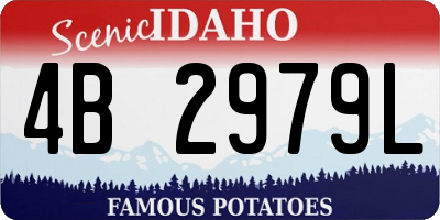 ID license plate 4B2979L