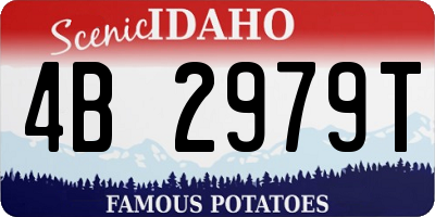ID license plate 4B2979T