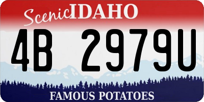 ID license plate 4B2979U