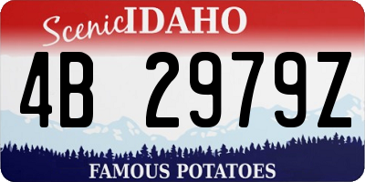 ID license plate 4B2979Z