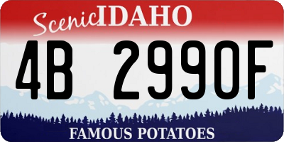ID license plate 4B2990F