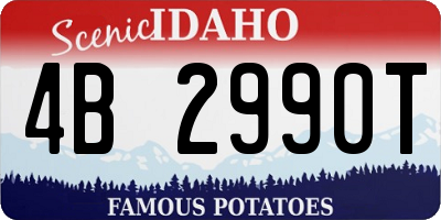 ID license plate 4B2990T