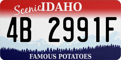 ID license plate 4B2991F