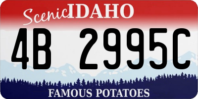 ID license plate 4B2995C