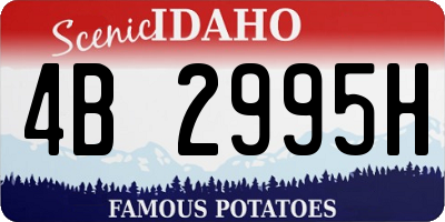 ID license plate 4B2995H