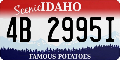 ID license plate 4B2995I