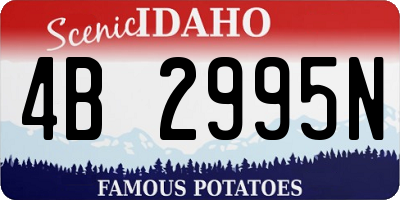 ID license plate 4B2995N