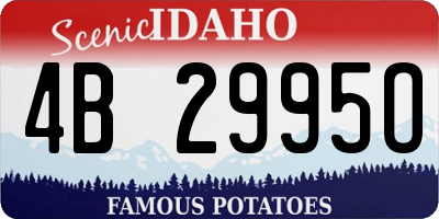 ID license plate 4B2995O