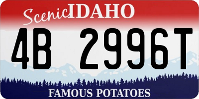 ID license plate 4B2996T