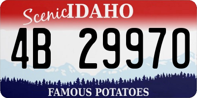 ID license plate 4B2997O