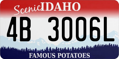 ID license plate 4B3006L