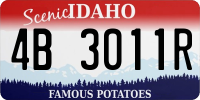 ID license plate 4B3011R