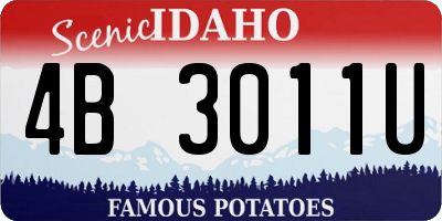 ID license plate 4B3011U