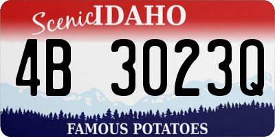 ID license plate 4B3023Q