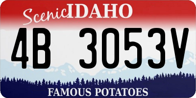 ID license plate 4B3053V