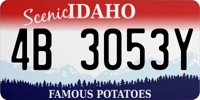 ID license plate 4B3053Y