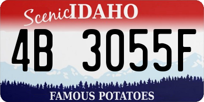 ID license plate 4B3055F