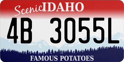 ID license plate 4B3055L