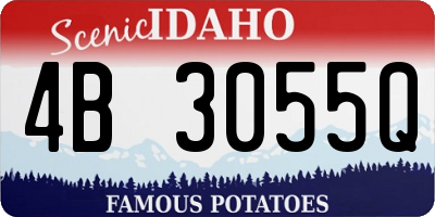 ID license plate 4B3055Q