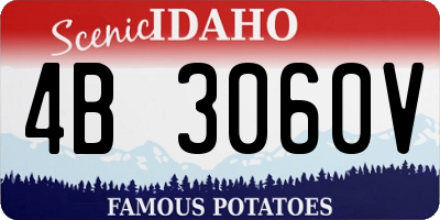 ID license plate 4B3060V